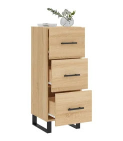 Sale Dressoir 34,5x34x90 cm bewerkt hout sonoma eiken Meubels