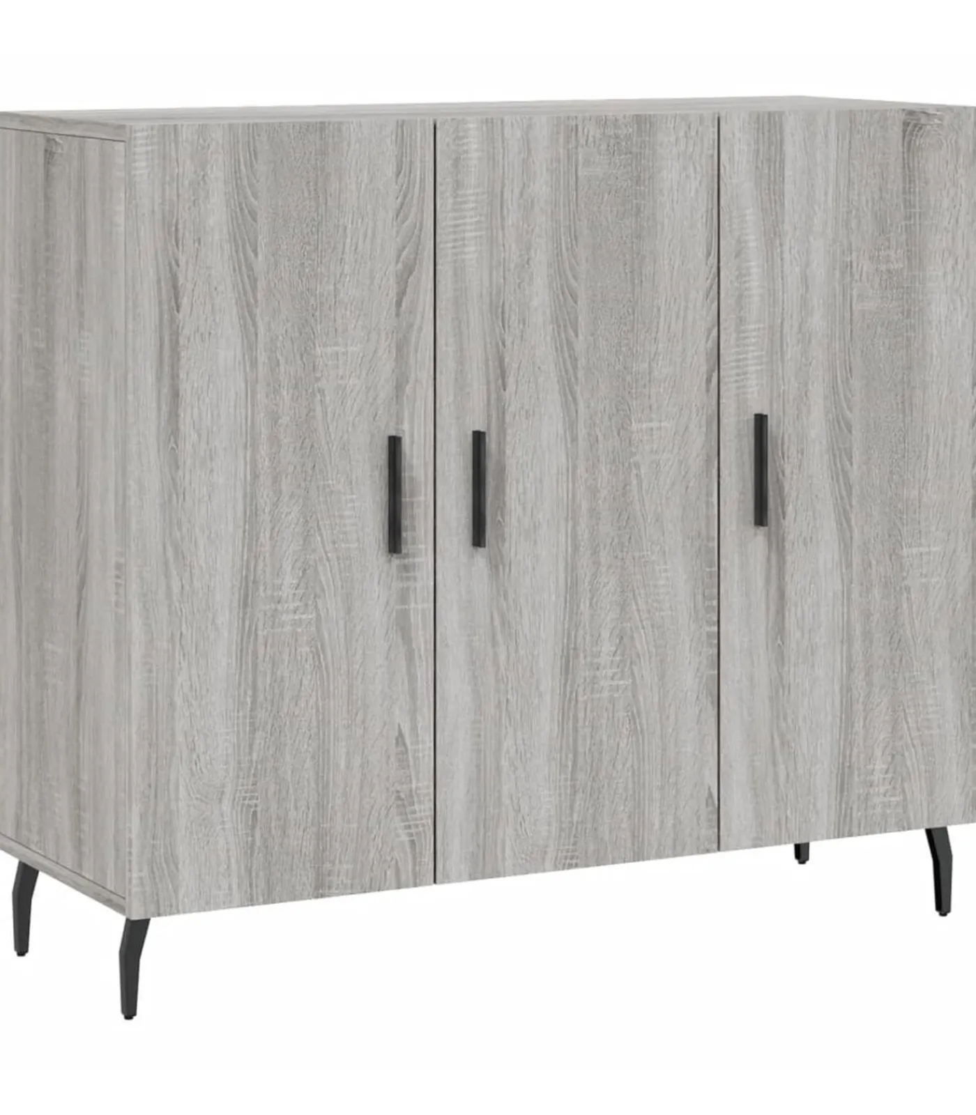 Dressoir 90x34x80 cm bewerkt hout grijs sonoma eikenkleurig Meubels