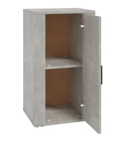 Online Dressoir 40x33x70 cm bewerkt hout betongrijs Meubels