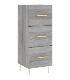 Hot Dressoir 34,5x34x90 cm bewerkt hout grijs sonoma eikenkleurig Meubels