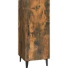 Dressoir 34,5x34x90 cm bewerkt hout gerookt eikenkleurig Meubels