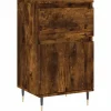 Outlet Dressoir 40x35x70 cm bewerkt hout gerookt eikenkleurig Meubels