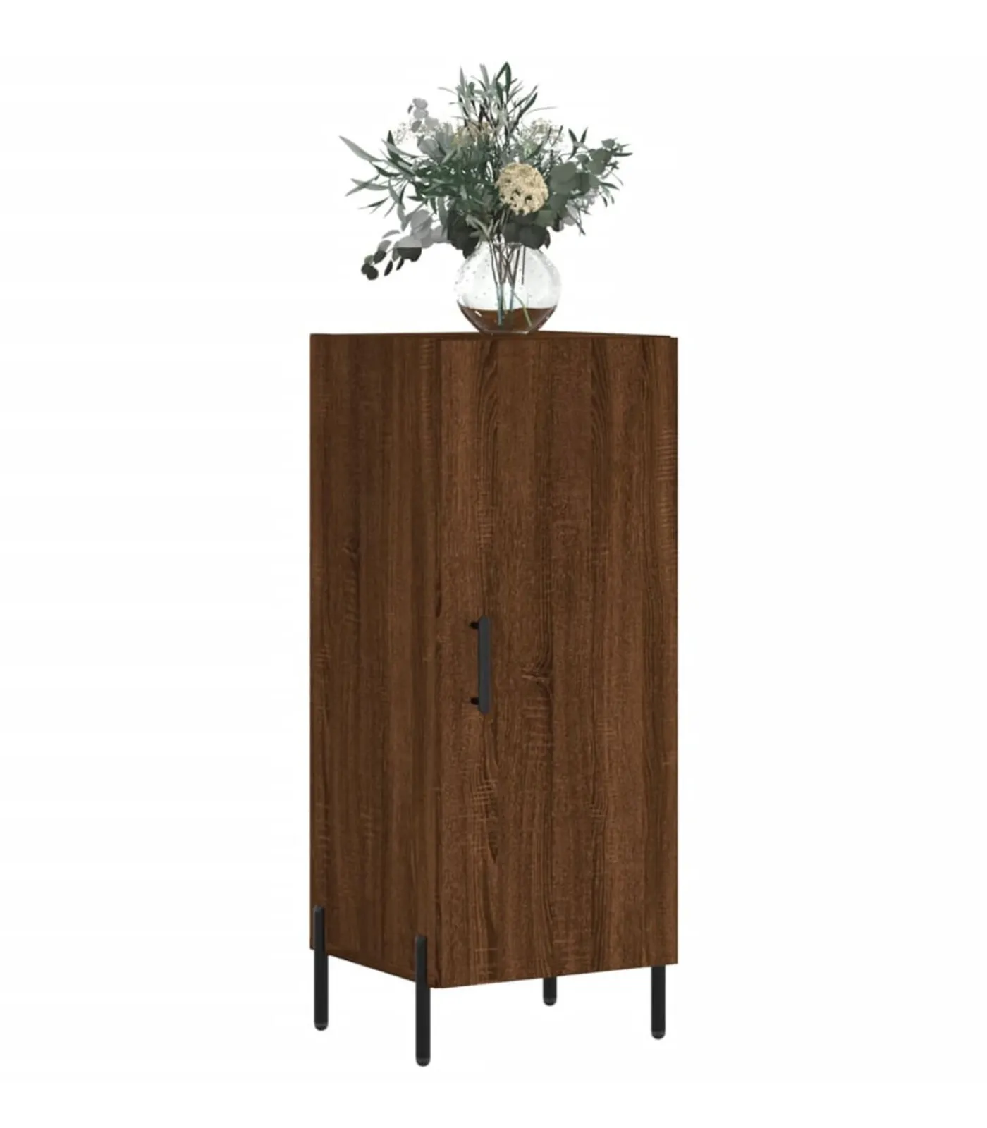 Sale Dressoir 34,5x34x90 cm bewerkt hout bruin eikenkleur Meubels