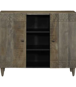 New Dressoir 90x33x75 cm massief mangohout Meubels