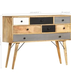 Online Dressoir 110x30x82 cm massief mangohout Meubels