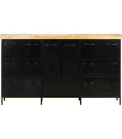 Discount Dressoir 140x38x76 cm ruw mangohout Meubels