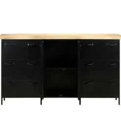 Discount Dressoir 140x38x76 cm ruw mangohout Meubels