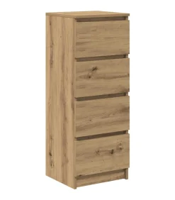 New Dressoir 37,5x35x99 cm spaanplaat ambachtelijk eikenkleurig Meubels