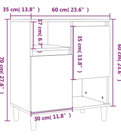 Online Dressoirs 2 st 60x35x70 cm bewerkt hout gerookt eikenkleurig Meubels
