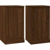 Hot Dressoirs 2 st 37,5x35,5x67,5 cm bewerkt hout bruin eikenkleur Meubels