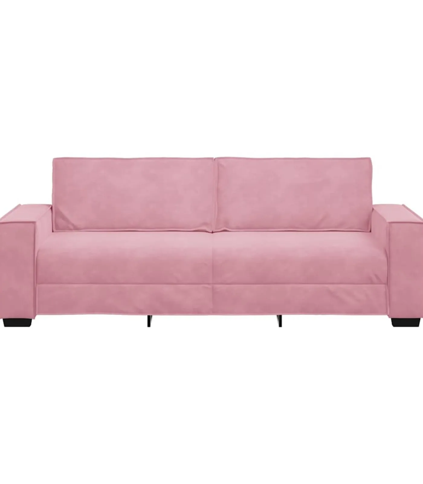 Online Driezitsbank 180 cm fluweel roze Zetels