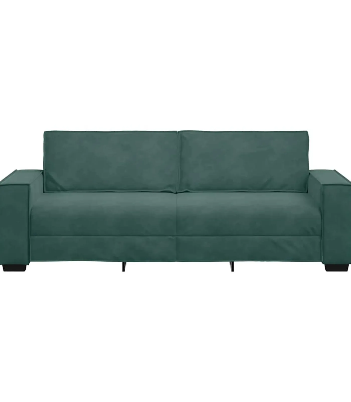 Online Driezitsbank 180 cm fluweel donkergroen Zetels