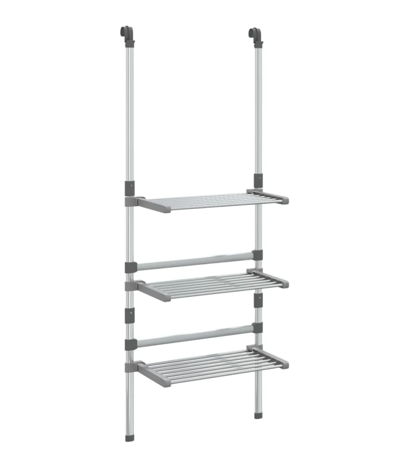 Online Droogrek 3-laags hangend aluminium Wassen & Strijken