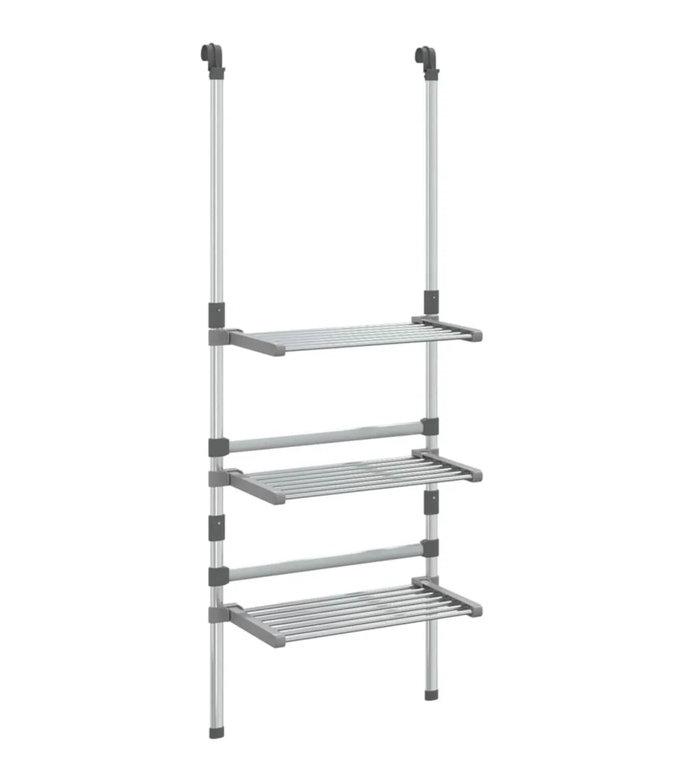 Online Droogrek 3-laags hangend aluminium Wassen & Strijken
