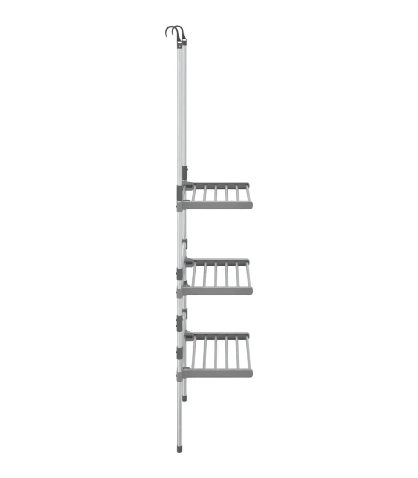 Online Droogrek 3-laags hangend aluminium Wassen & Strijken