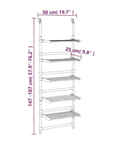 Discount Droogrek 5-laags hangend aluminium Wassen & Strijken