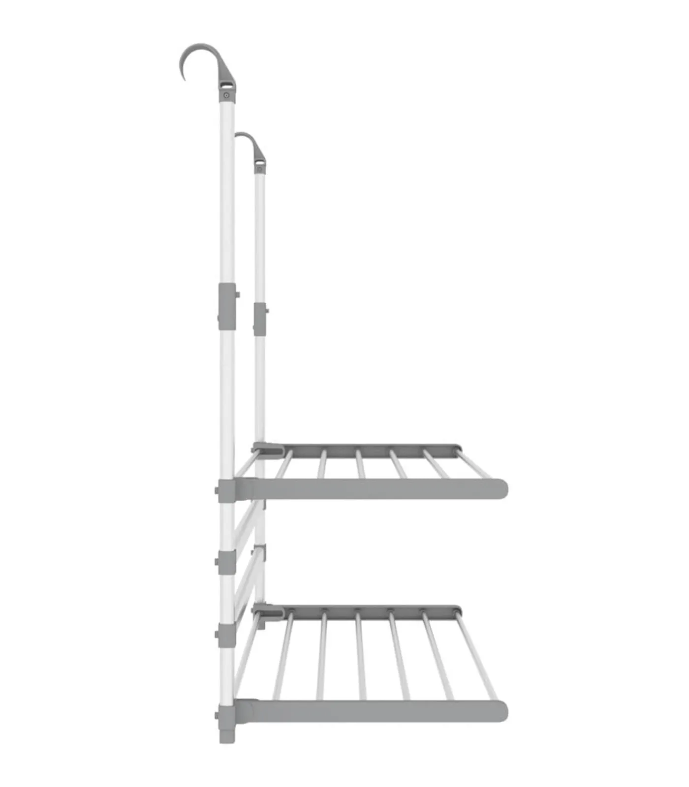 Online Droogrek voor balkon 89x25x(60-95) cm aluminium Wassen & Strijken