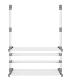 Outlet Droogrek voor balkon 54x25x42 cm aluminium Wassen & Strijken