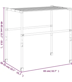 Clearance Droogrek 83x(50-55)x(40-85) cm aluminium Wassen & Strijken