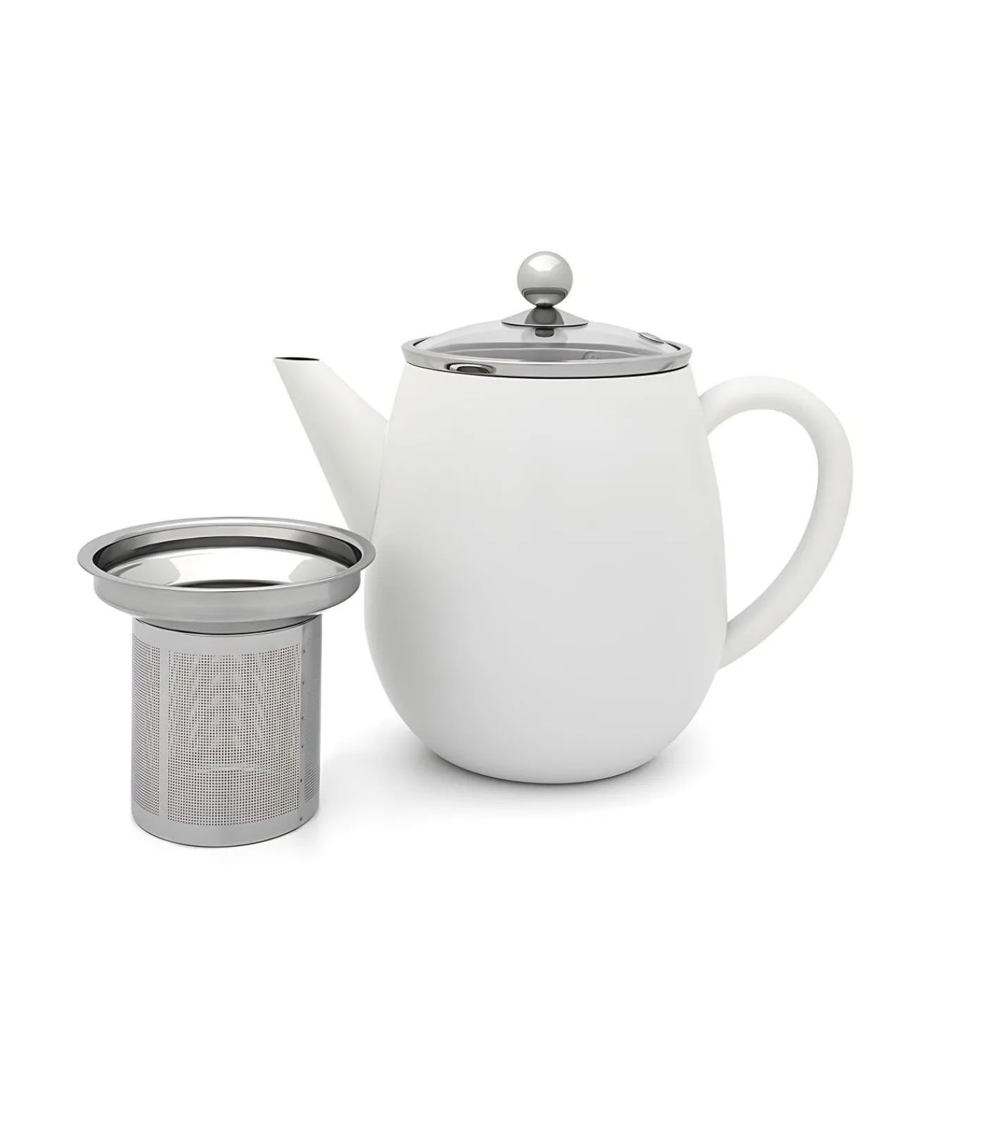 Hot Duet Eva Theepot 1,1l, wit Koffie & Thee Maken