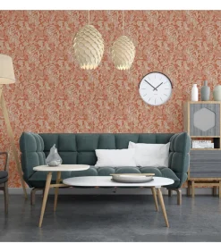 Clearance Behang Mae oranje en beige Decoratie