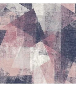 Clearance Behang perspectieven roze en paars Decoratie