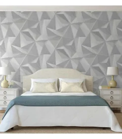 Hot Behang Onyx lichtgrijs Decoratie