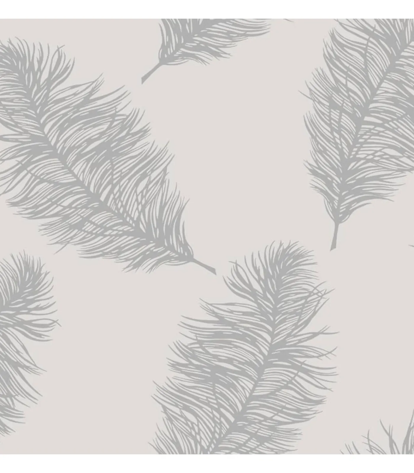Clearance Behang Fawning Feather lichtgrijs Decoratie