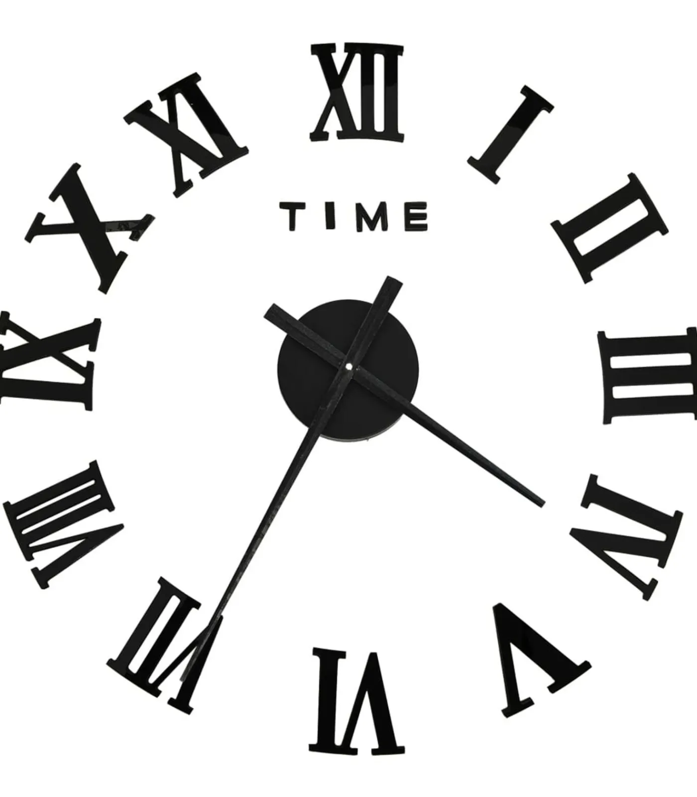 New 3D-wandklok modern XXL 100 cm zwart Klokken