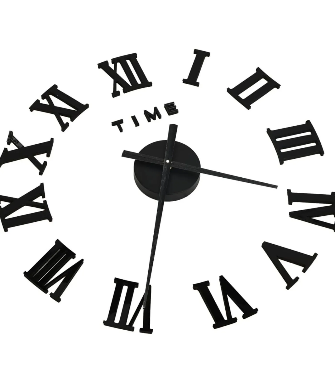 New 3D-wandklok modern XXL 100 cm zwart Klokken