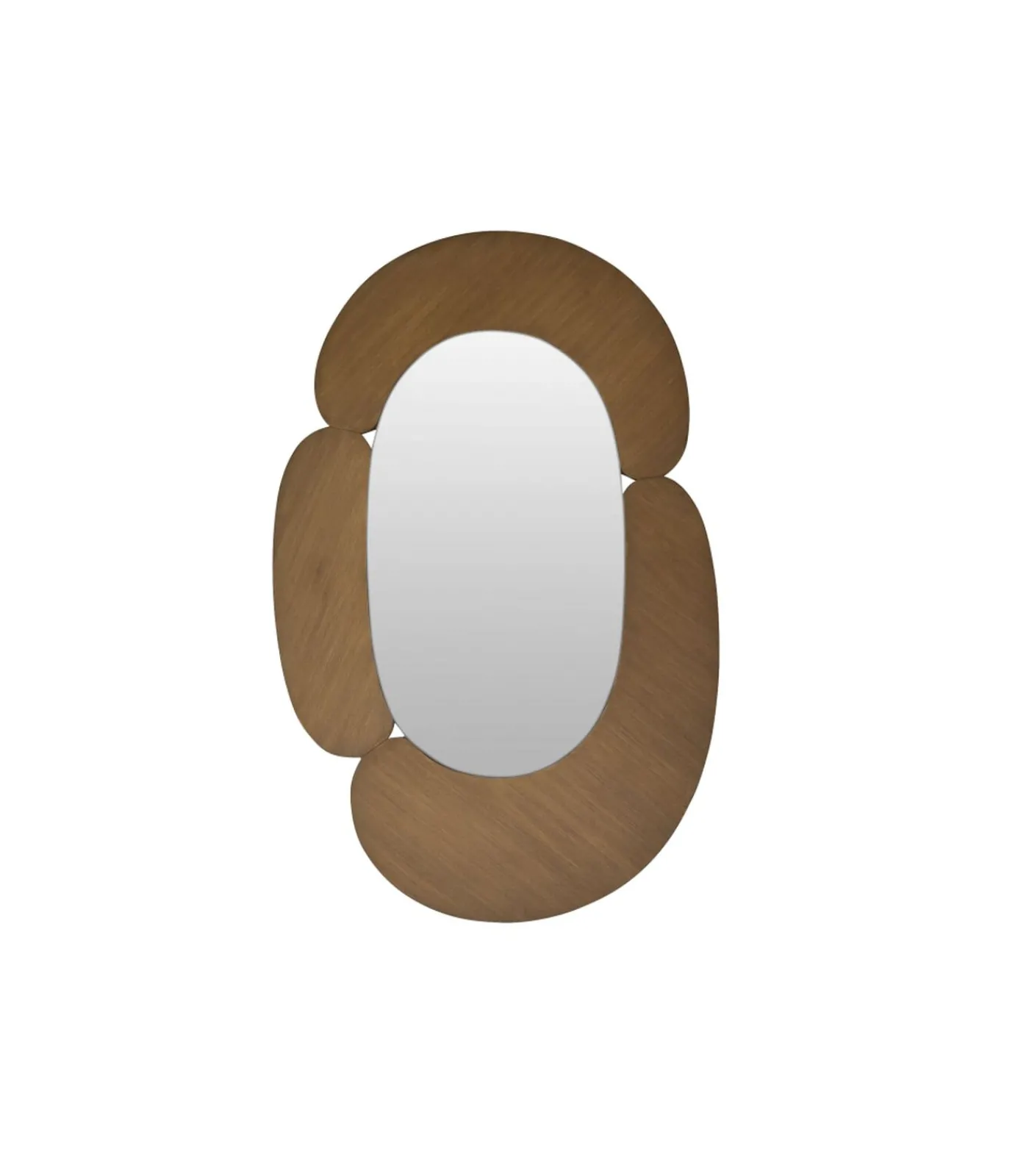 New Eda - Ovale spiegel in licht mindihout 75 x 115 cm Spiegels