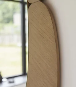 New Eda - Ovale spiegel in licht mindihout 75 x 115 cm Spiegels