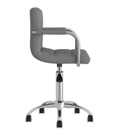 Hot Eetkamerstoel draaibaar stof lichtgrijs Stoelen