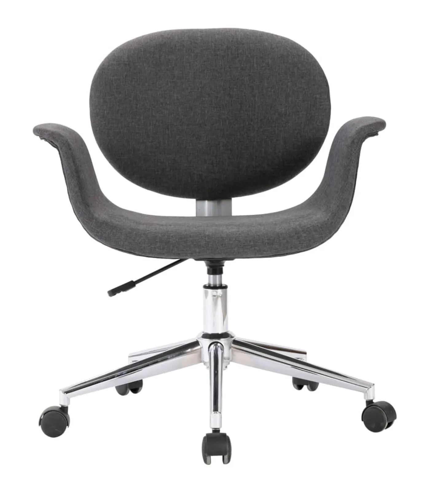 Clearance Eetkamerstoel draaibaar stof grijs Stoelen