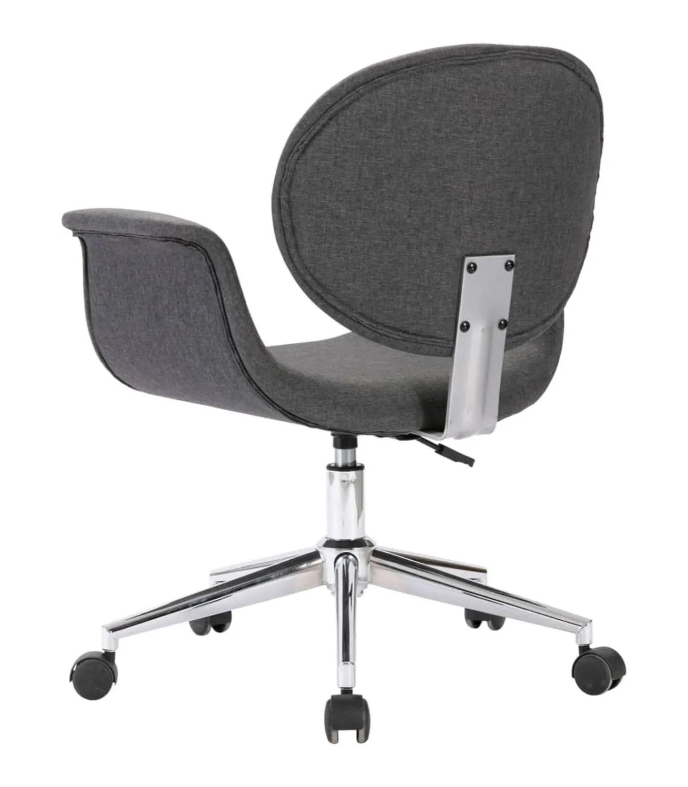 Clearance Eetkamerstoel draaibaar stof grijs Stoelen