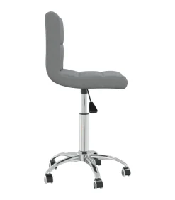 Sale Eetkamerstoel draaibaar stof lichtgrijs Stoelen