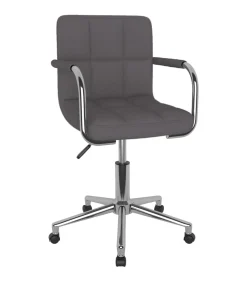 Sale Eetkamerstoel draaibaar stof taupe Stoelen