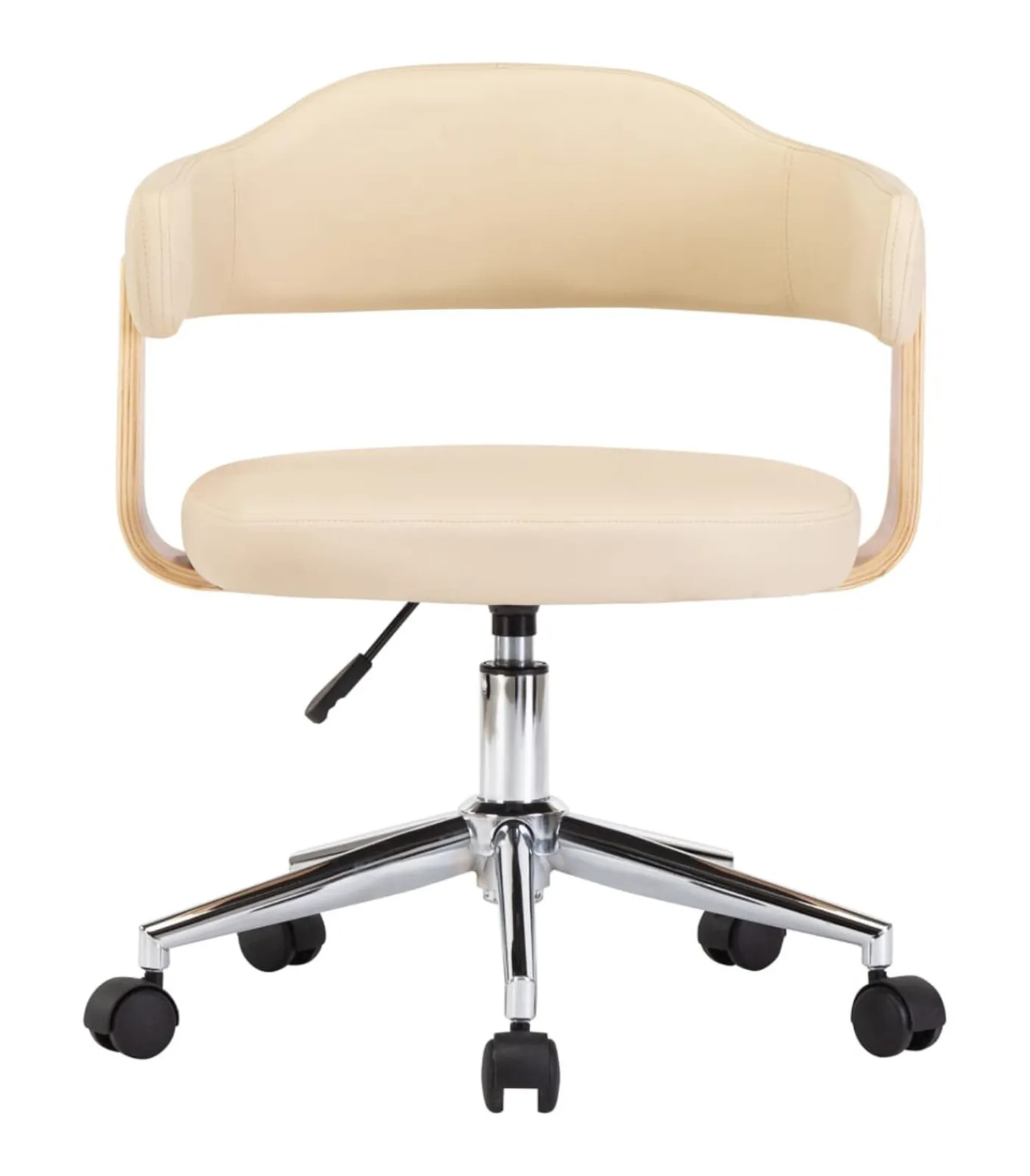 Sale Eetkamerstoelen 6 st draaibaar 6 st kunstleer crèmekleurig Stoelen