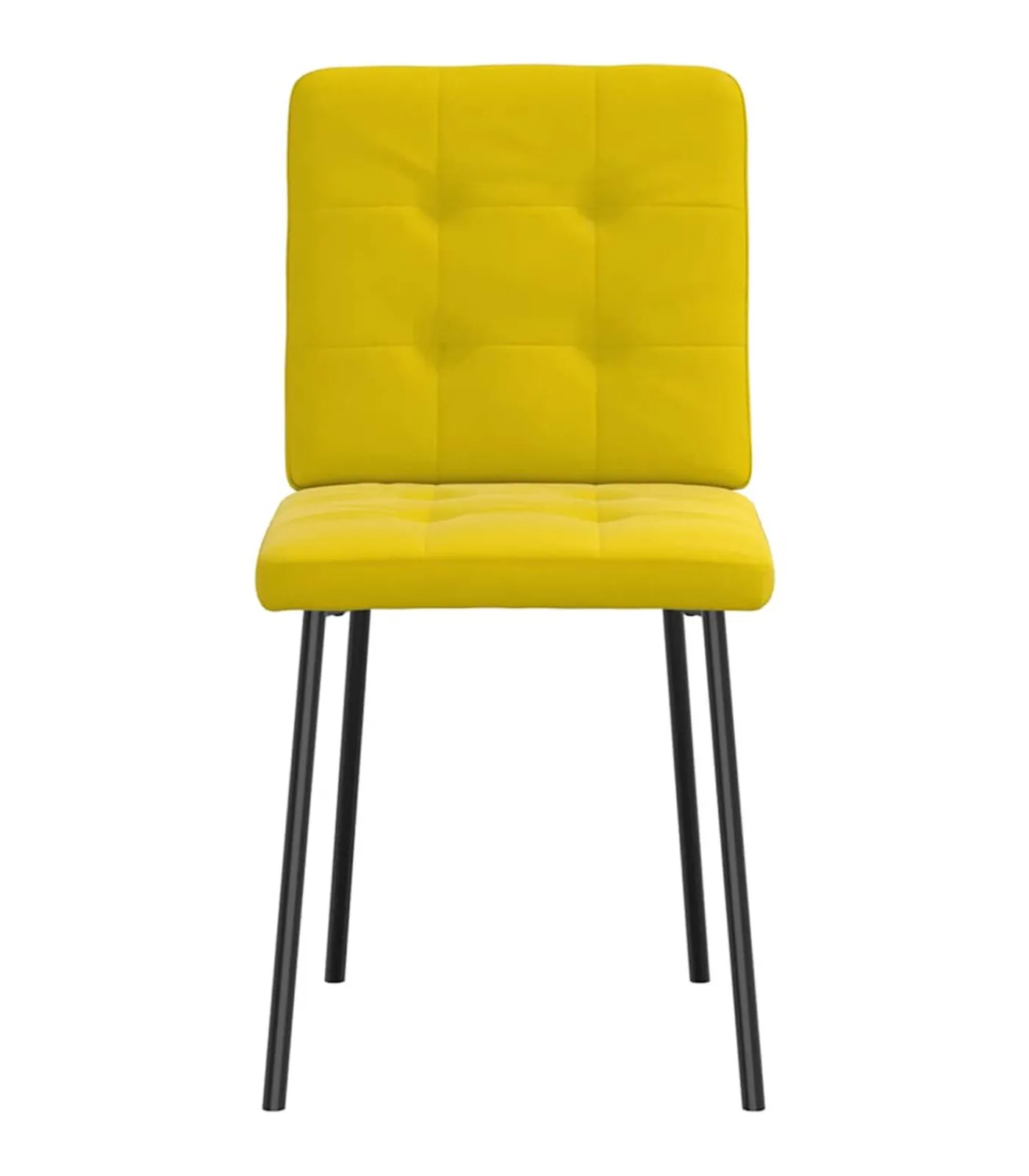 Eetkamerstoelen 6 st fluweel geel Stoelen