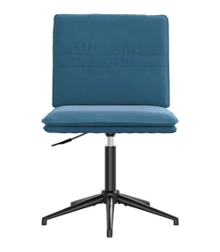 Online Eetkamerstoelen 6 st fluweel blauw Stoelen