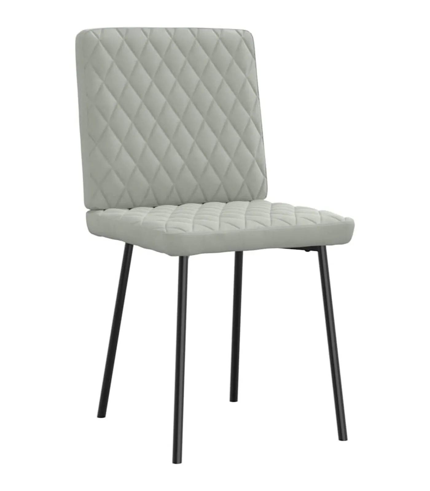 New Eetkamerstoelen 6 st fluweel lichtgrijs Stoelen