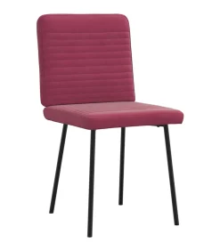 Online Eetkamerstoelen 4 st fluweel wijnrood Stoelen