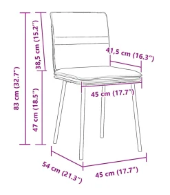 Discount Eetkamerstoelen 4 st fluweel crèmekleurig Stoelen