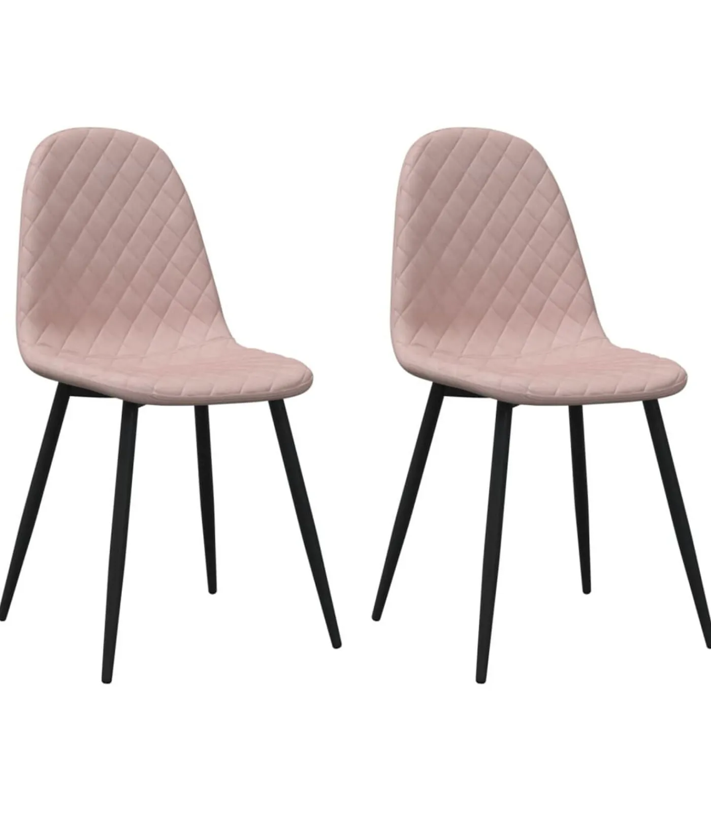 Online Eetkamerstoelen 2 st fluweel roze Stoelen