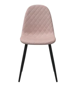 Online Eetkamerstoelen 2 st fluweel roze Stoelen