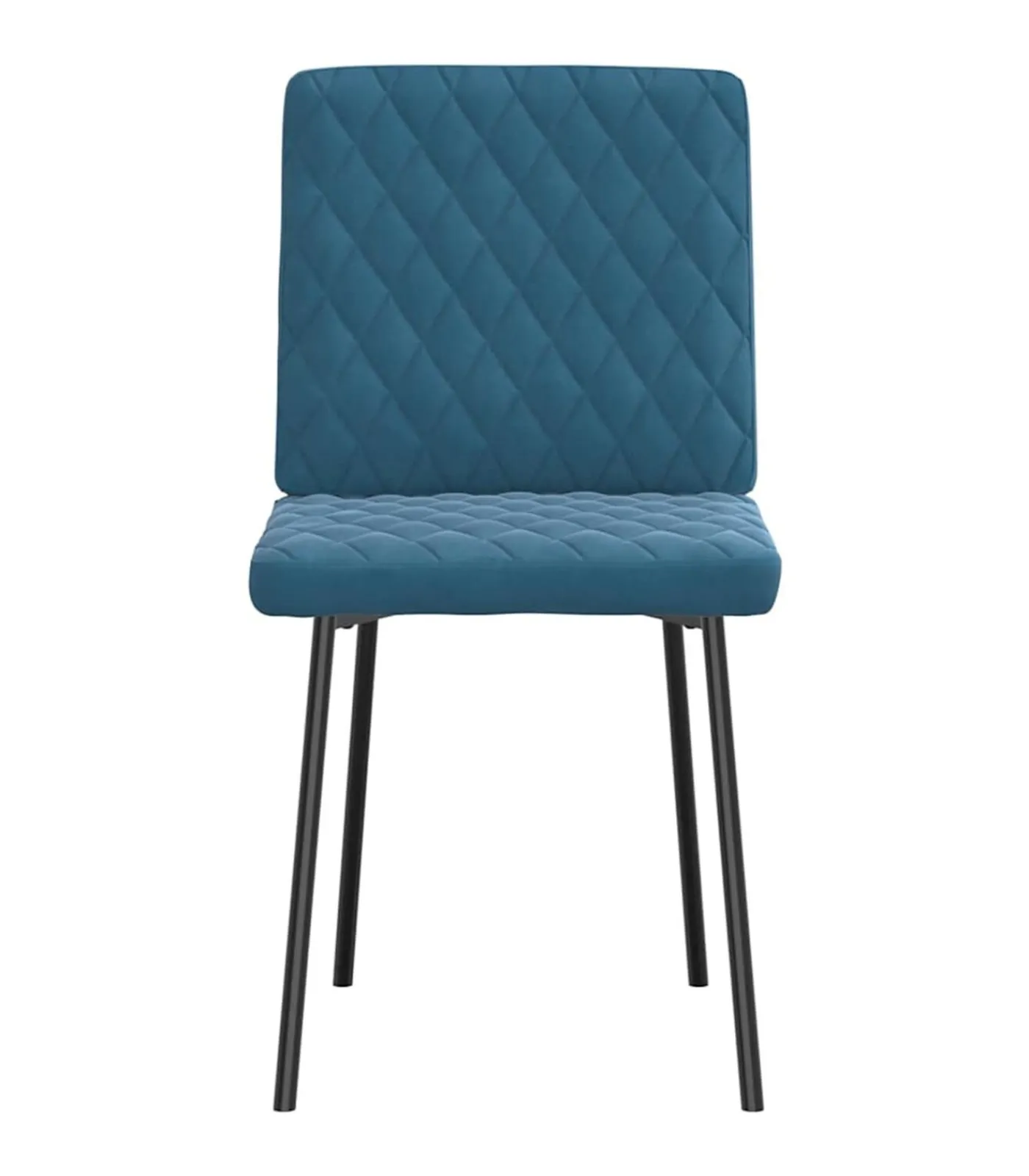 Sale Eetkamerstoelen 4 st fluweel blauw Stoelen