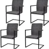Sale Eetkamerstoelen 4 st kunstleer grijs Stoelen