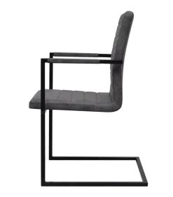 Sale Eetkamerstoelen 4 st kunstleer grijs Stoelen