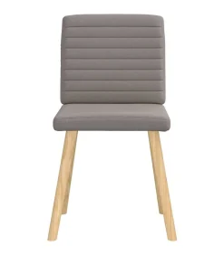 New Eetkamerstoelen 6 st stof taupe Stoelen