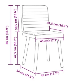 New Eetkamerstoelen 6 st stof taupe Stoelen